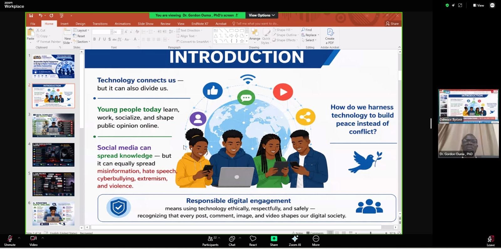Digital voices for peace